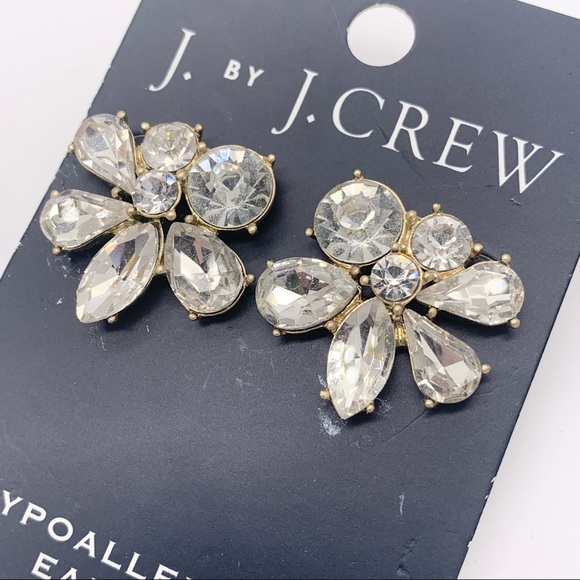J. Crew Jewelry - J. Crew Jeweled Cluster Earrings NWT